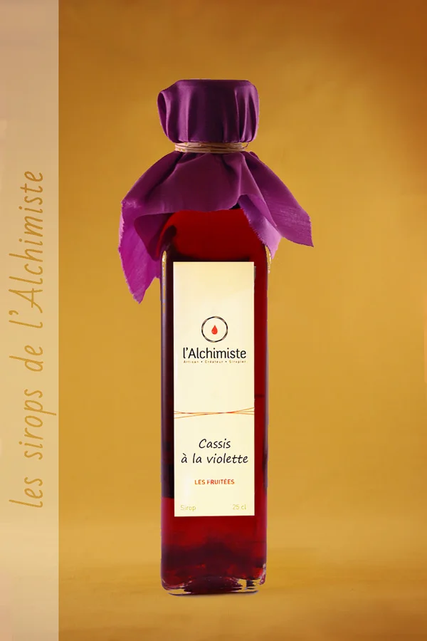 Sirop artisanal Cassis à la violette