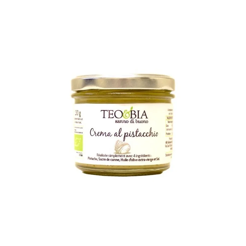 Crème de pistache de Sicile bio Teo & Bia