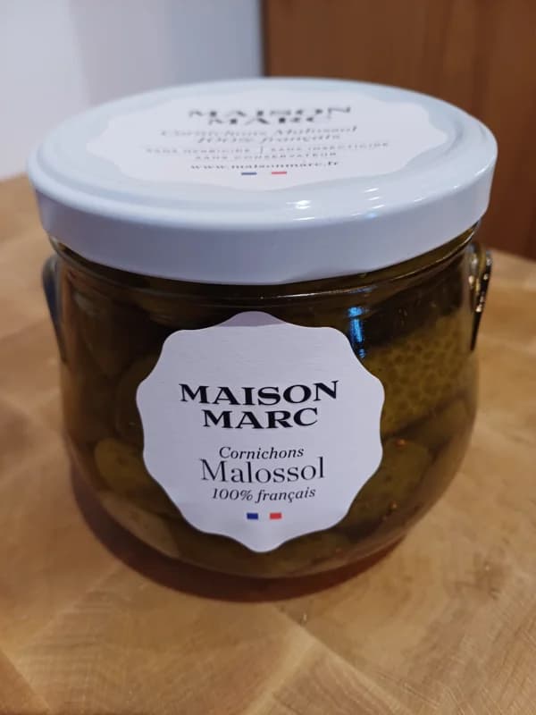 Cornichons Malassol 440g — 100% Français