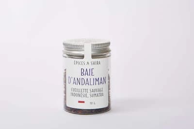Baie d'Andaliman sauvage d'Indonésie entier (10g)