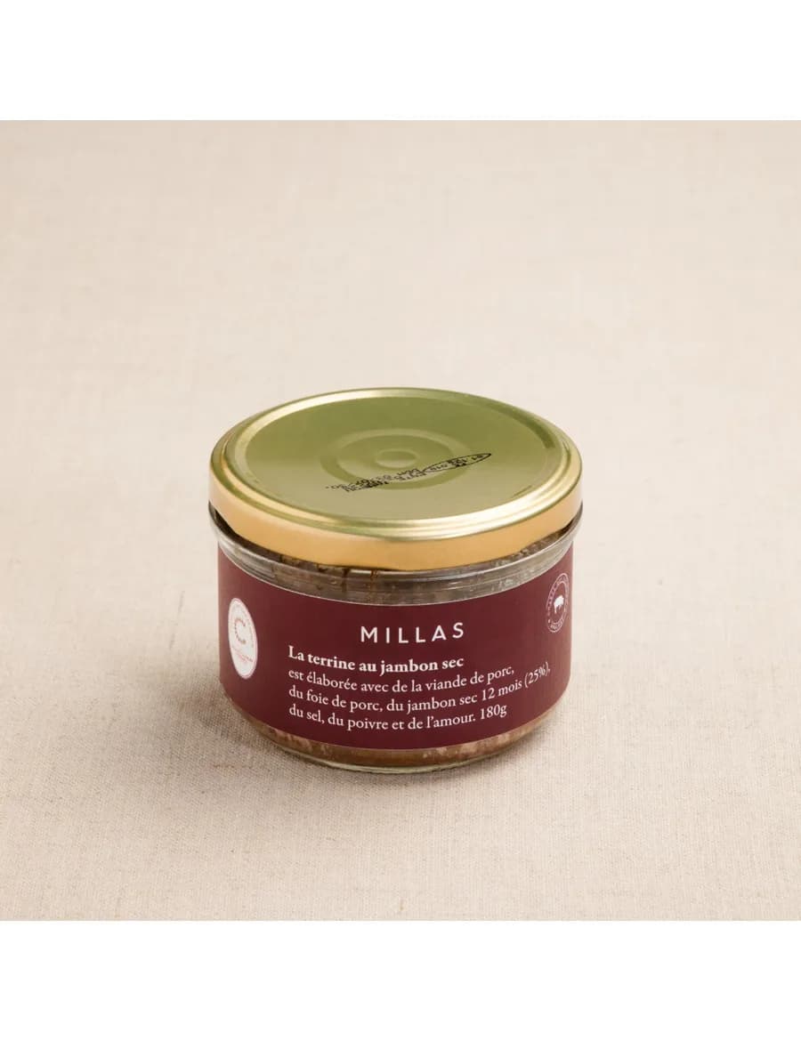 Pâté au jambon sec — 180g — Millas