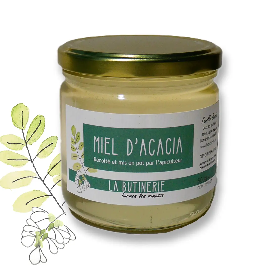 Miel d'Acacia — La Butinerie (250g ou 500g)