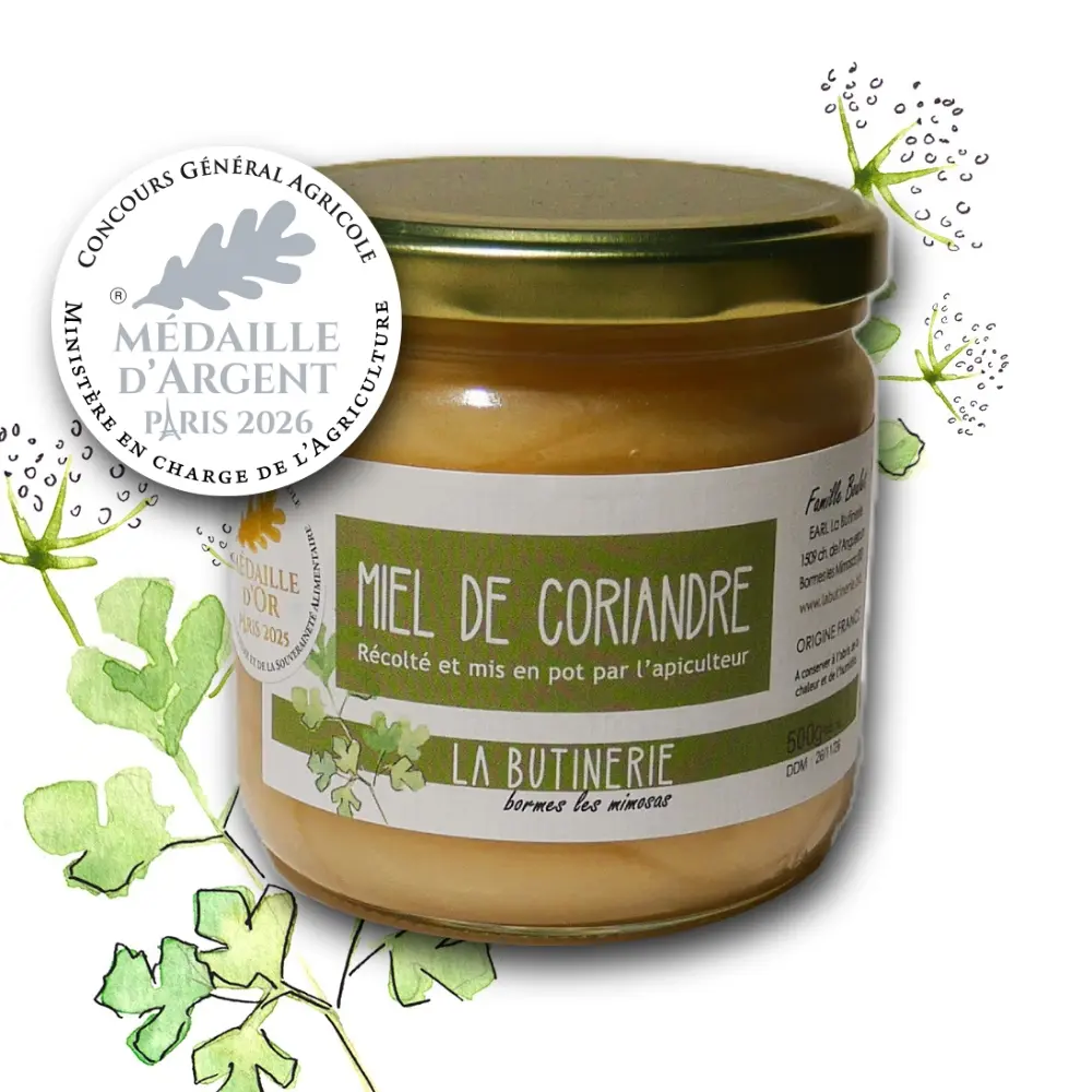 Miel de Coriandre — La Butinerie (250g ou 500g)