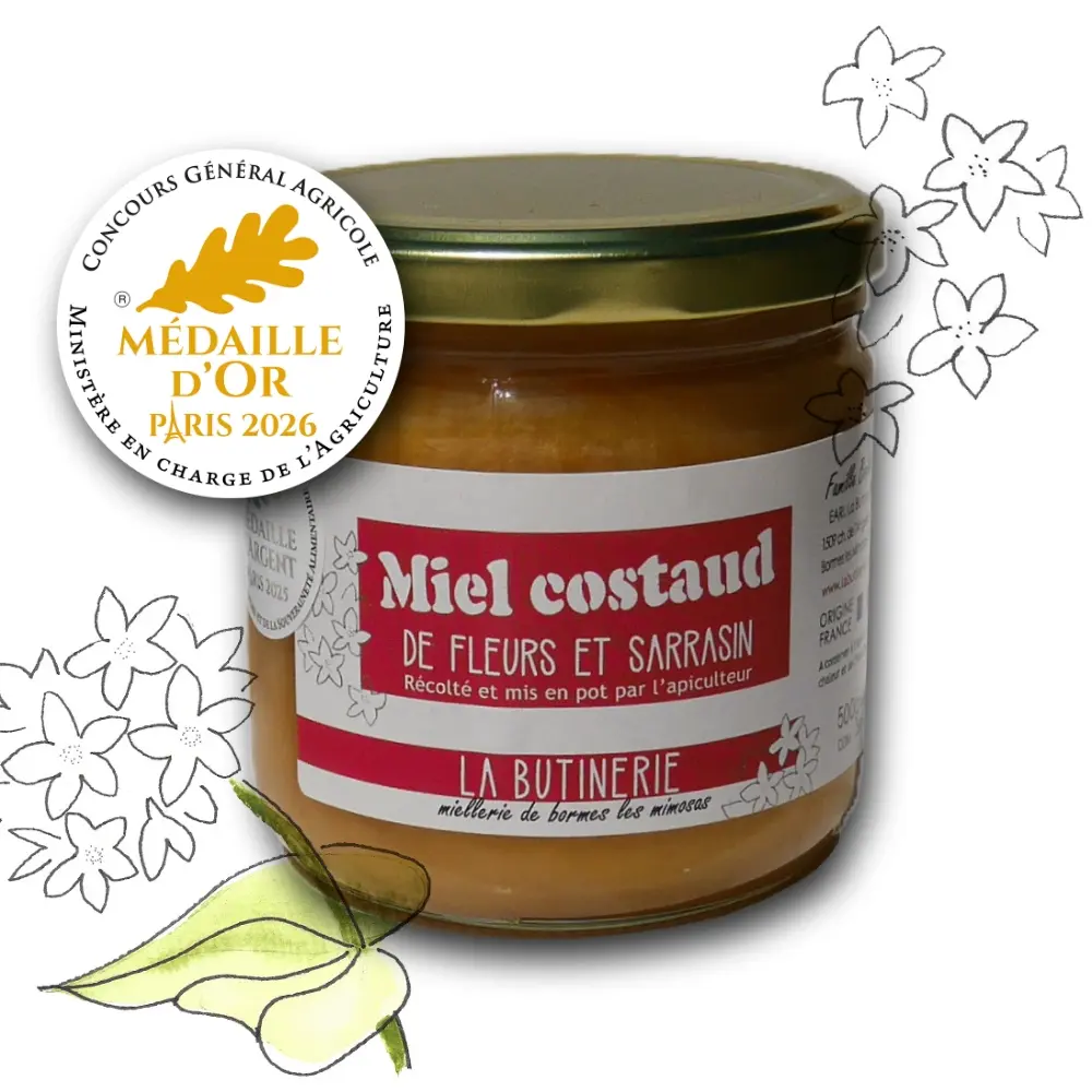 Miel Costaud — La Butinerie (250g ou 500g)