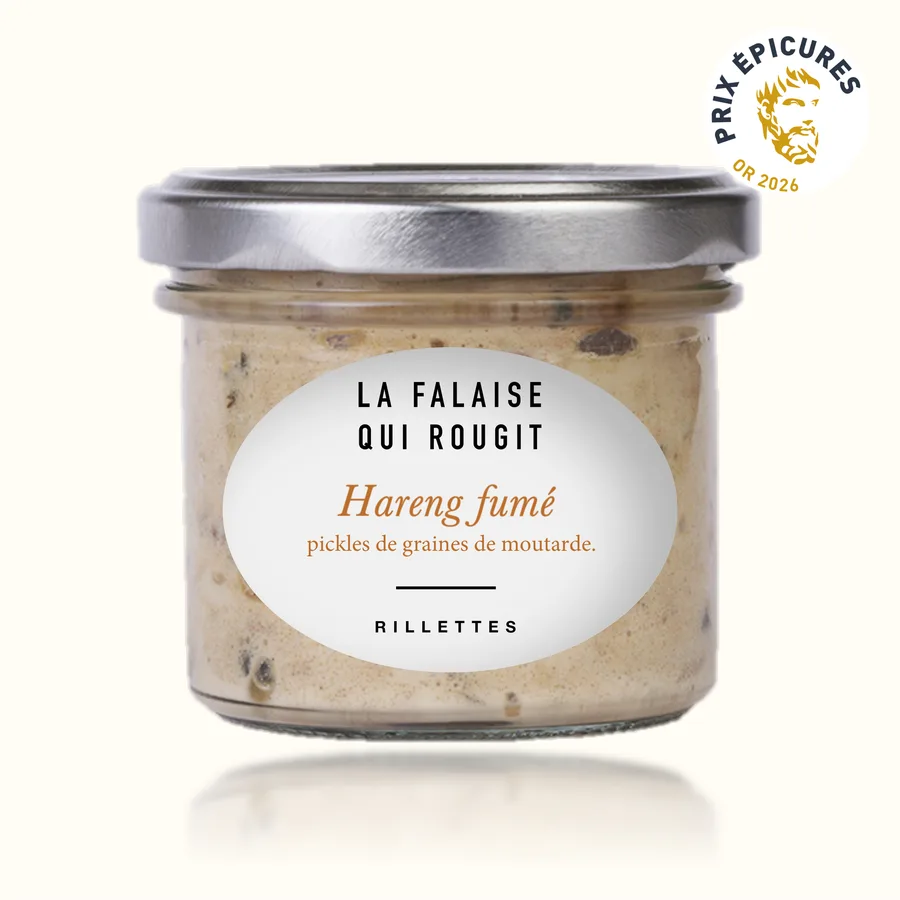 Rillettes de hareng fumé de Fécamp, pickles de graines de moutarde — La Falaise qui Rougit